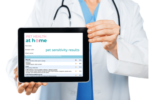 A doctor holding a tablet with example results from one of our hair tests
